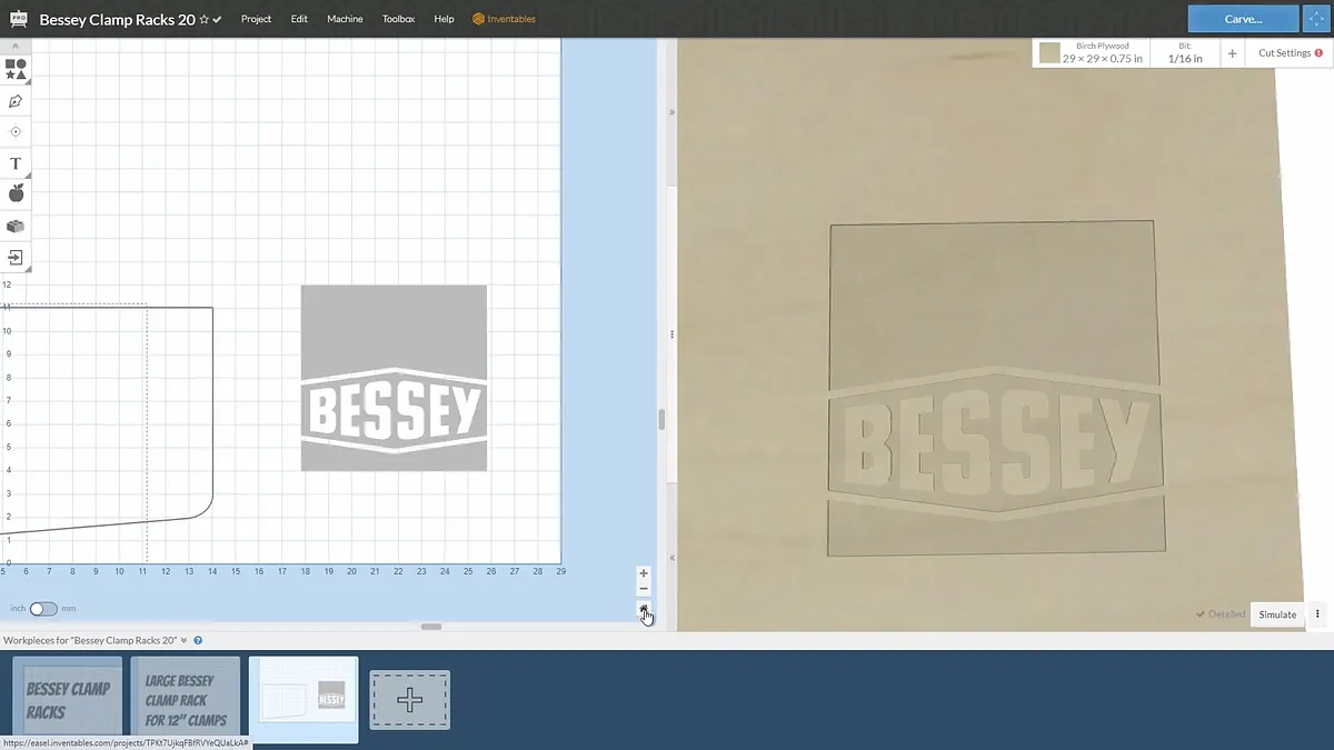 Bessey Clamp Racks with Epoxy Logo — Importing The Logo (image 8)
