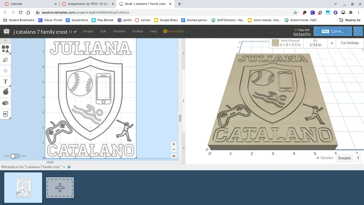 j catalano 7 family crest  - image 1