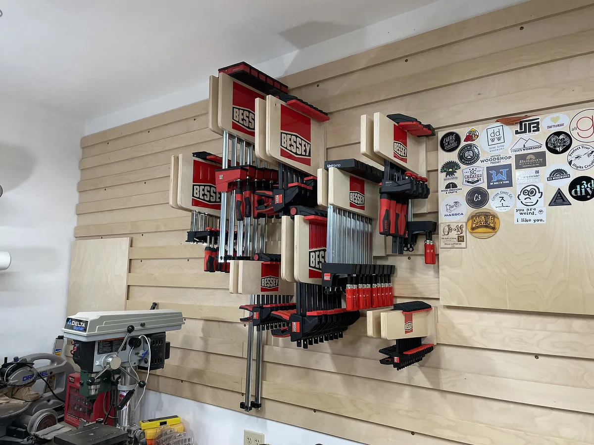 Bessey Clamp Racks with Epoxy Logo — Hang Racks And Add Clamps (image 6)