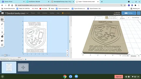 T Dordick family crest
