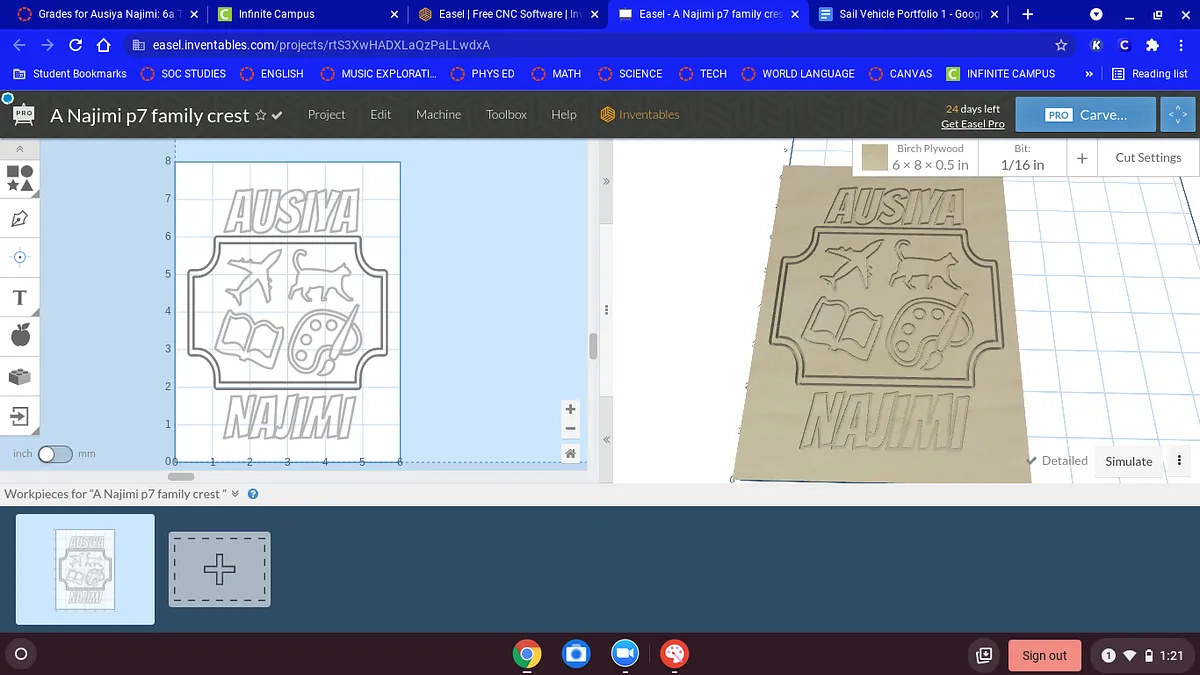 A Najimi p7 family crest  - image 1
