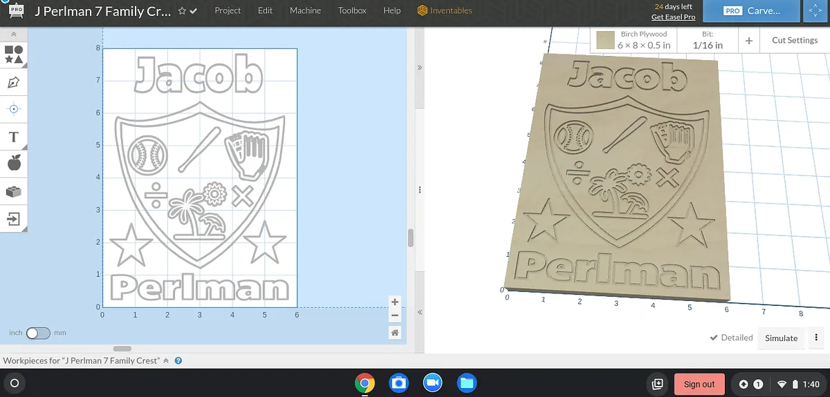 J Perlman 7 Family Crest - image 1
