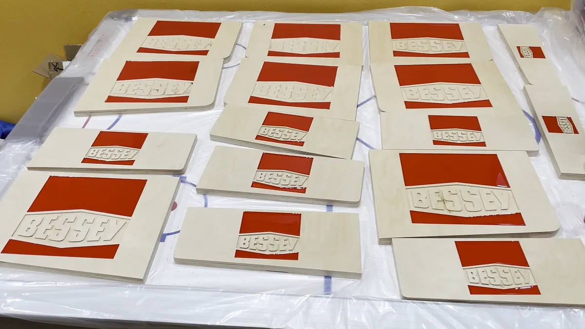 Bessey Clamp Racks with Epoxy Logo — Pour The Epoxy (image 7)