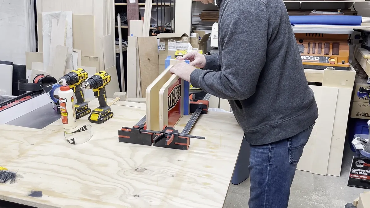 Bessey Clamp Racks with Epoxy Logo — Add Back Plate And Cleat (image 11)