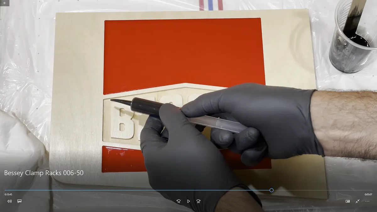 Bessey Clamp Racks with Epoxy Logo — Pour The Epoxy (image 8)