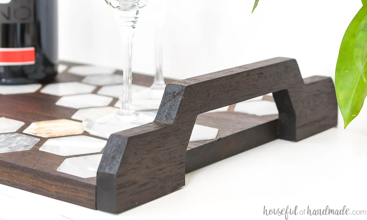 Marble Inlay Serving Tray - image 2