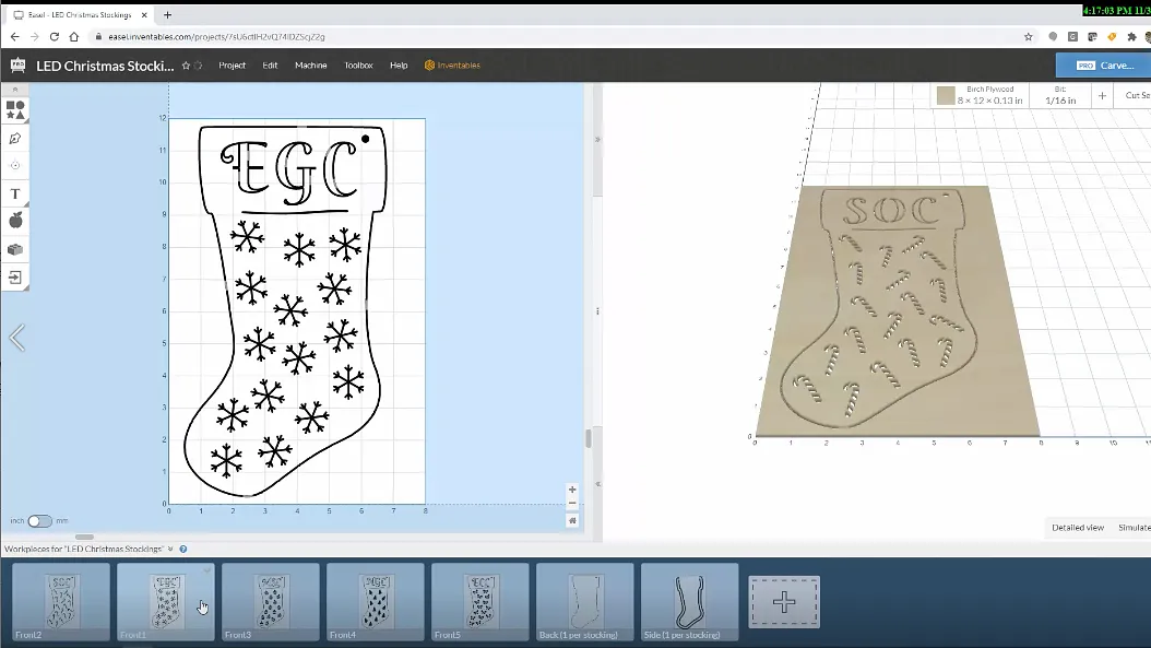 LED Christmas Stockings — Customize the Design