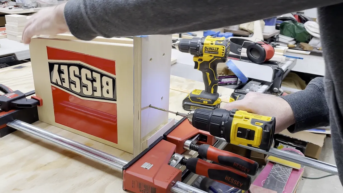 Bessey Clamp Racks with Epoxy Logo — Add Back Plate And Cleat (image 13)