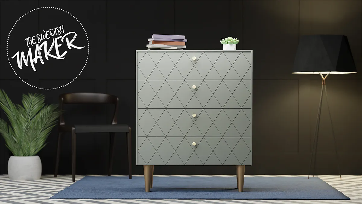 Ikea Metod Cabinet drawers Harlequin Pattern - image 2