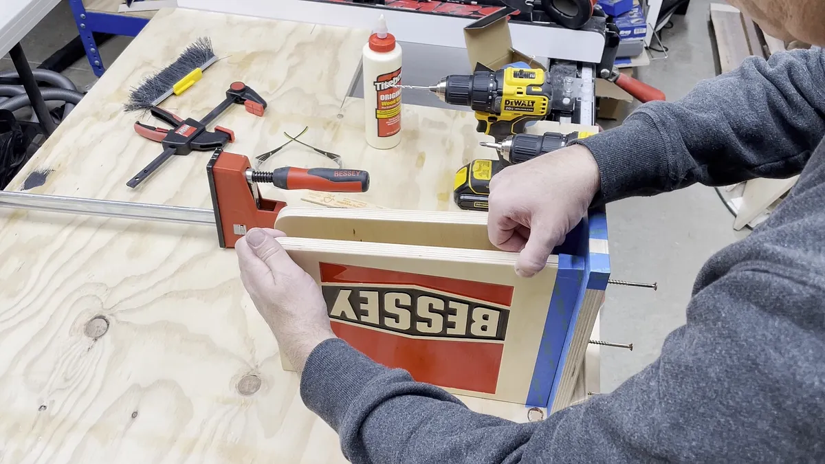 Bessey Clamp Racks with Epoxy Logo — Add Back Plate And Cleat (image 15)