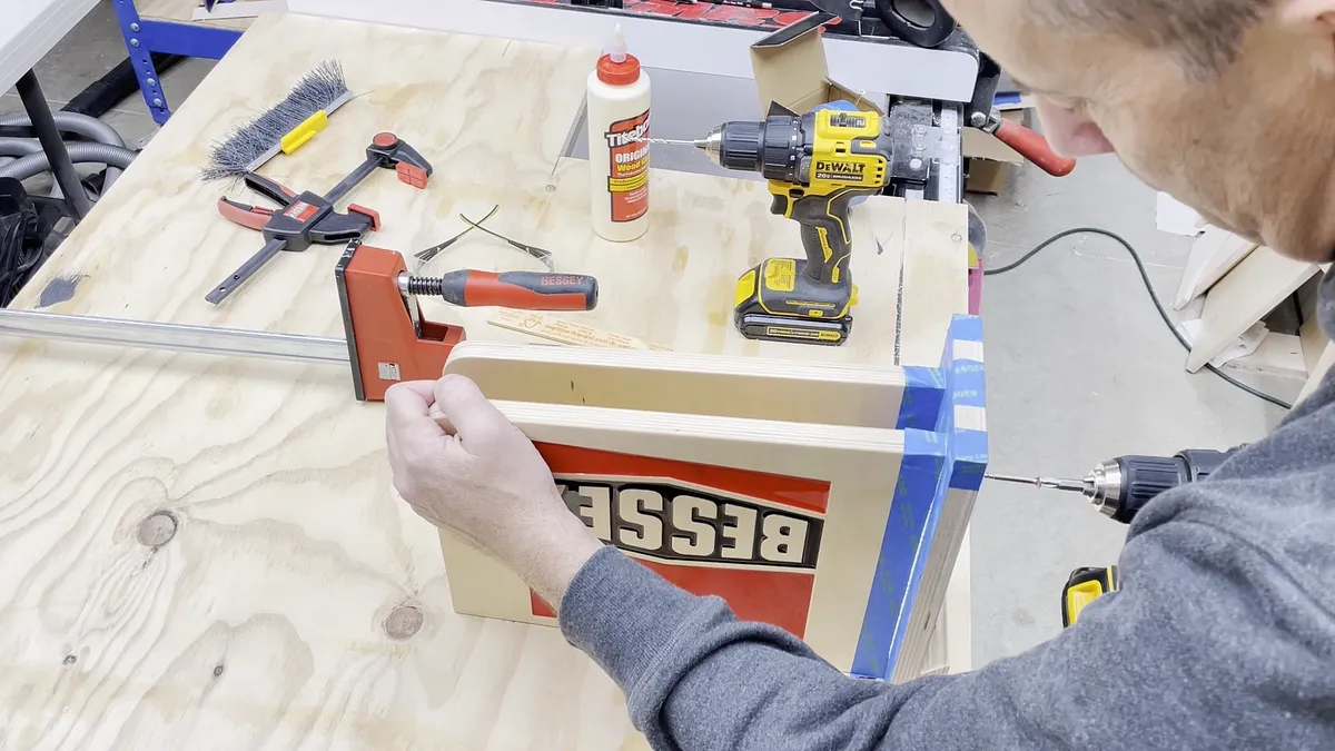 Bessey Clamp Racks with Epoxy Logo — Add Back Plate And Cleat (image 16)
