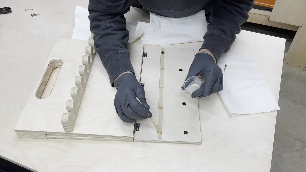 Wall Mounted Chisel Rack With Built In Stand — Add Magnets