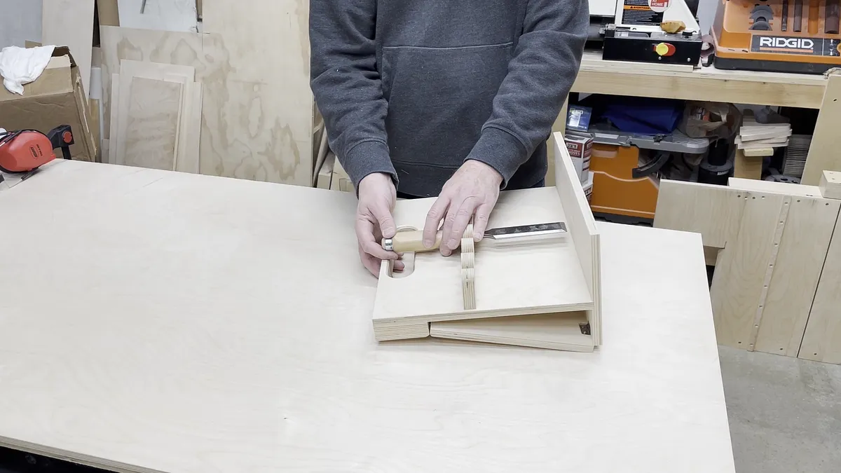 Wall Mounted Chisel Rack With Built In Stand — Attach Chisel Support To Back