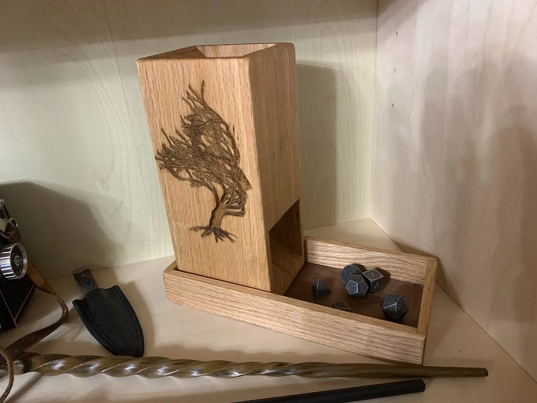 Dice Tower with hidden compartment - image 1