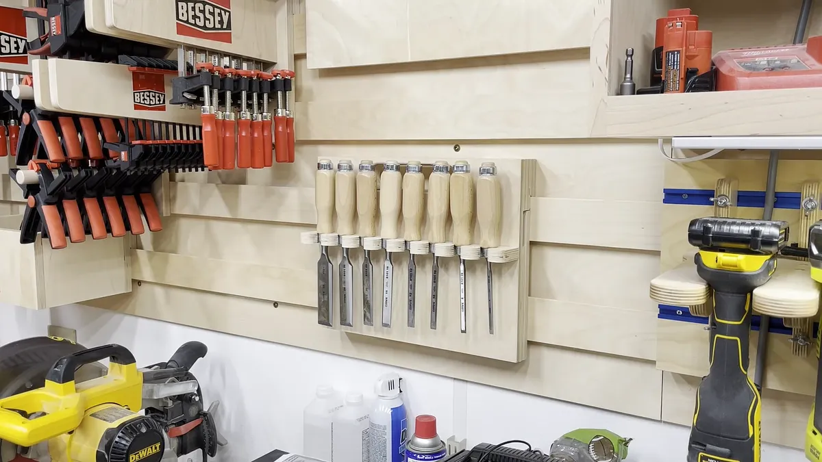 Wall Mounted Chisel Rack With Built In Stand — Finish And Final Thoughts