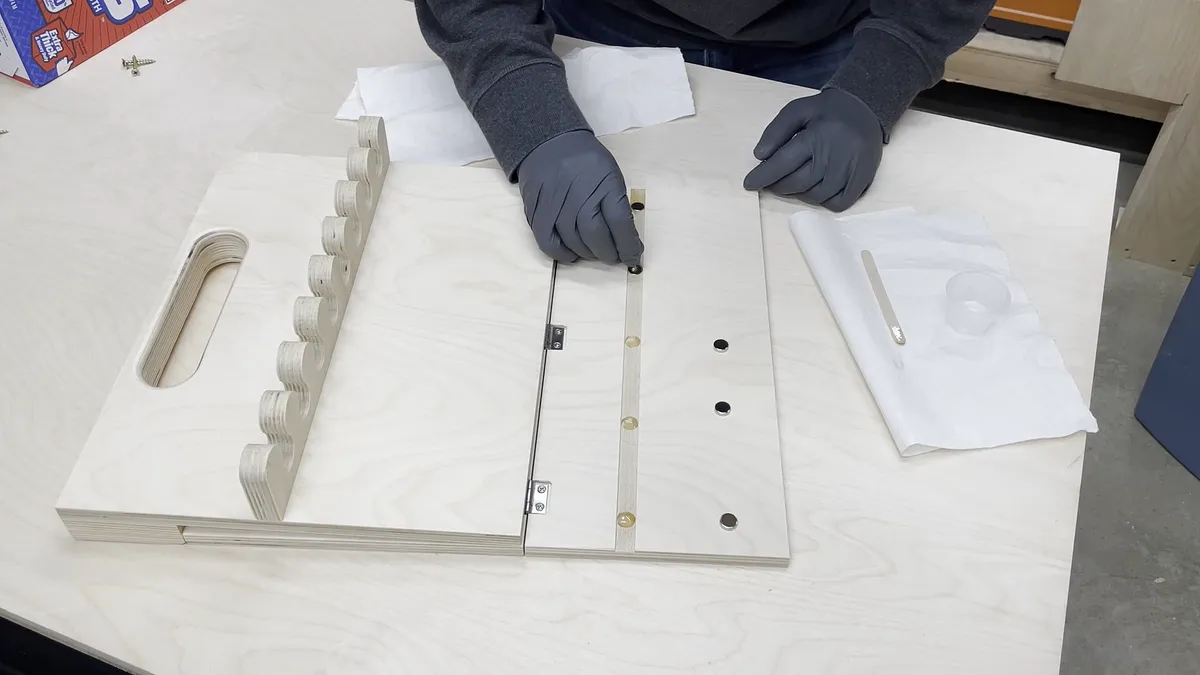 Wall Mounted Chisel Rack With Built In Stand — Add Magnets (image 2)
