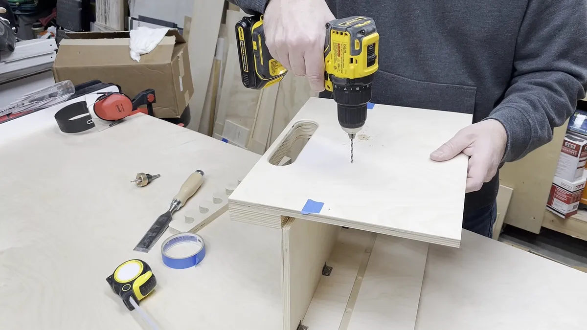 Wall Mounted Chisel Rack With Built In Stand — Attach Chisel Support To Back (image 2)