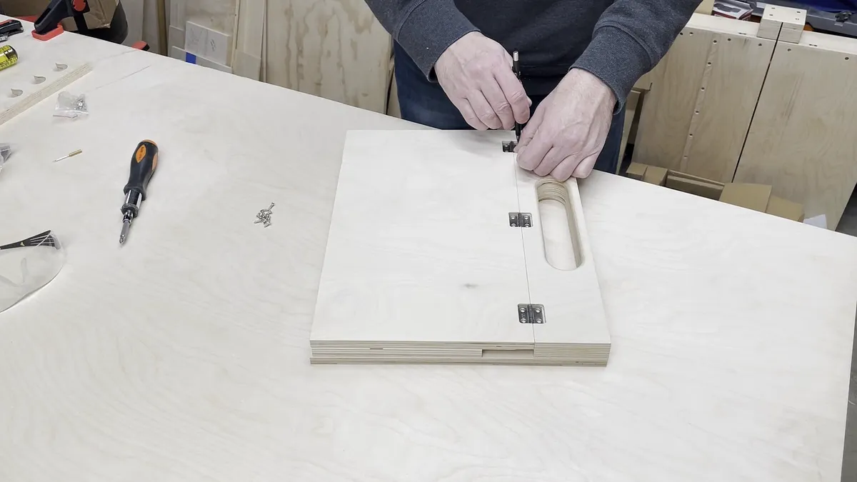Wall Mounted Chisel Rack With Built In Stand — Add Hinges (image 2)