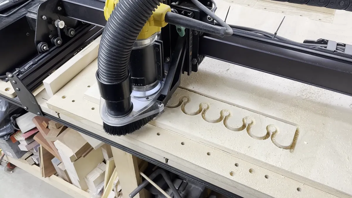 Wall Mounted Chisel Rack With Built In Stand — Cut Out Parts (image 2)