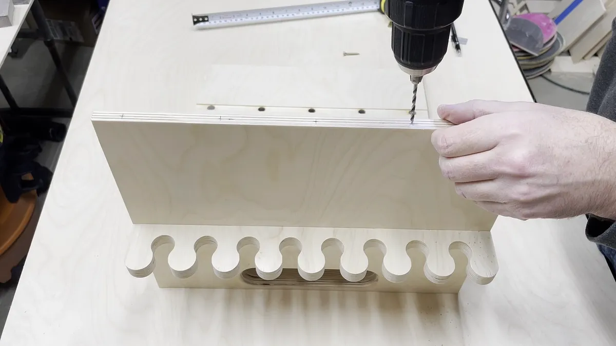 Wall Mounted Chisel Rack With Built In Stand — Add Magnets (image 3)