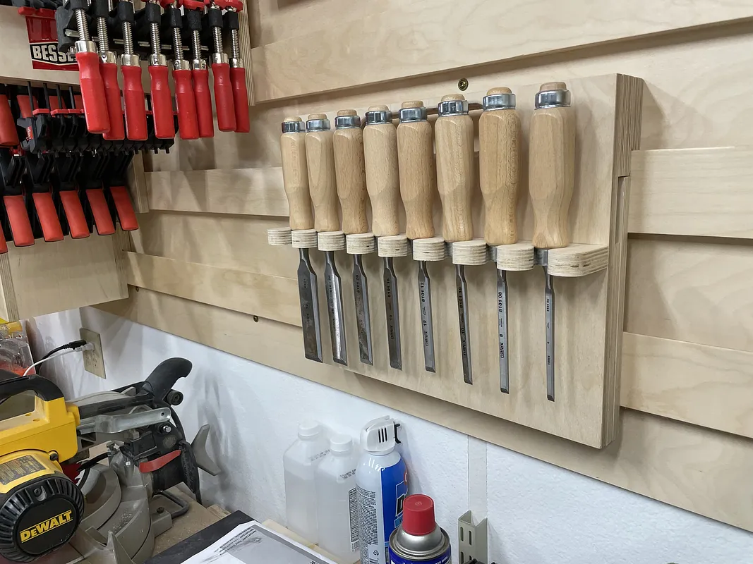 Wall Mounted Chisel Rack With Built In Stand - image 2