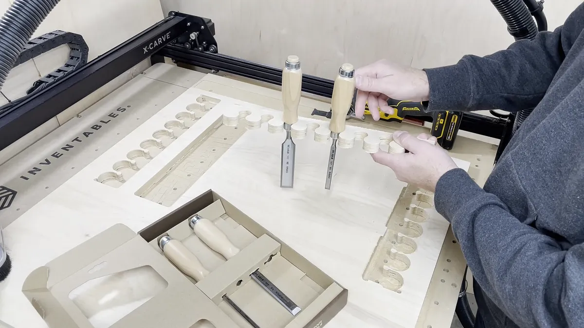 Wall Mounted Chisel Rack With Built In Stand — Cut Out Parts (image 3)