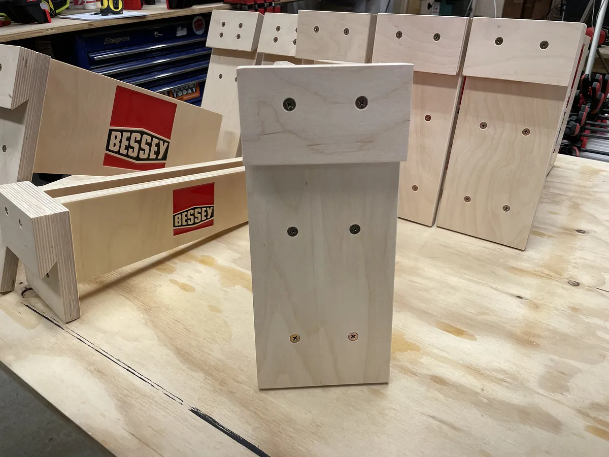 Bessey Clamp Racks with Epoxy Logo — Add Back Plate And Cleat (image 19)