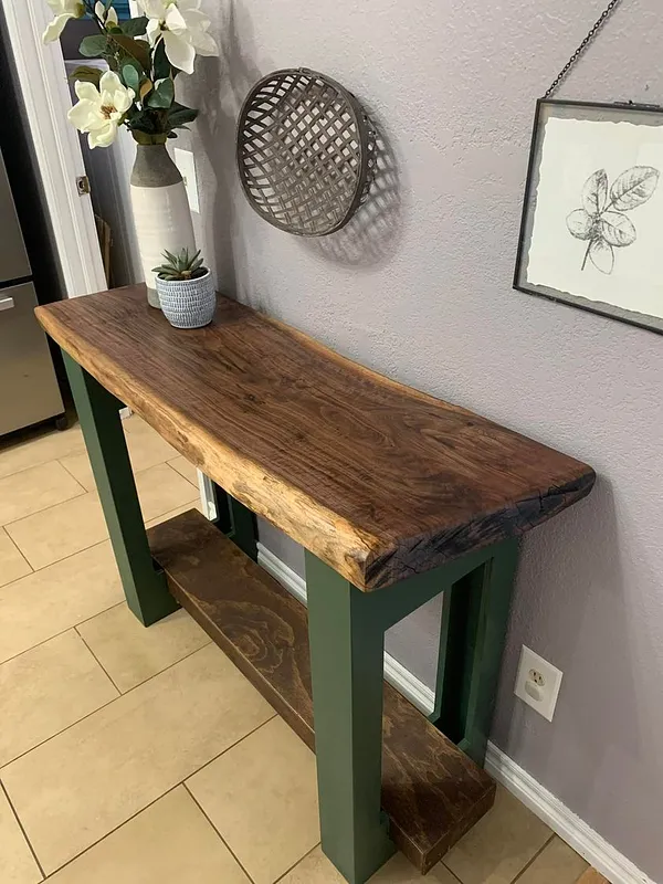 Modern Side Table Base & Faux Beam - image 1