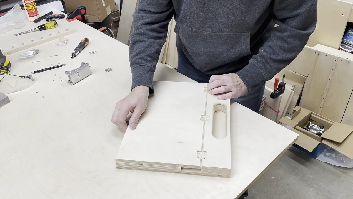 Wall Mounted Chisel Rack With Built In Stand — Add Hinges (image 4)