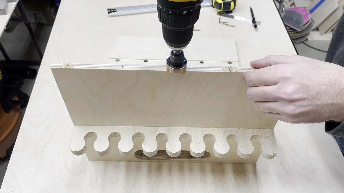 Wall Mounted Chisel Rack With Built In Stand — Add Magnets (image 4)