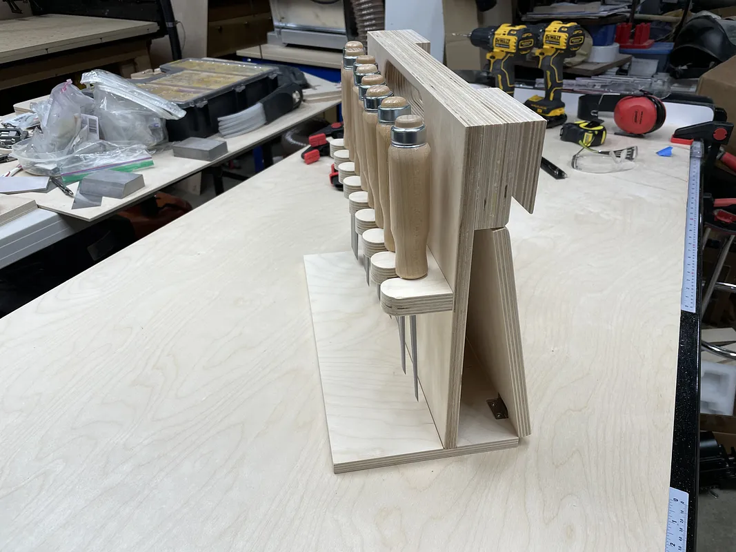 Wall Mounted Chisel Rack With Built In Stand - image 3