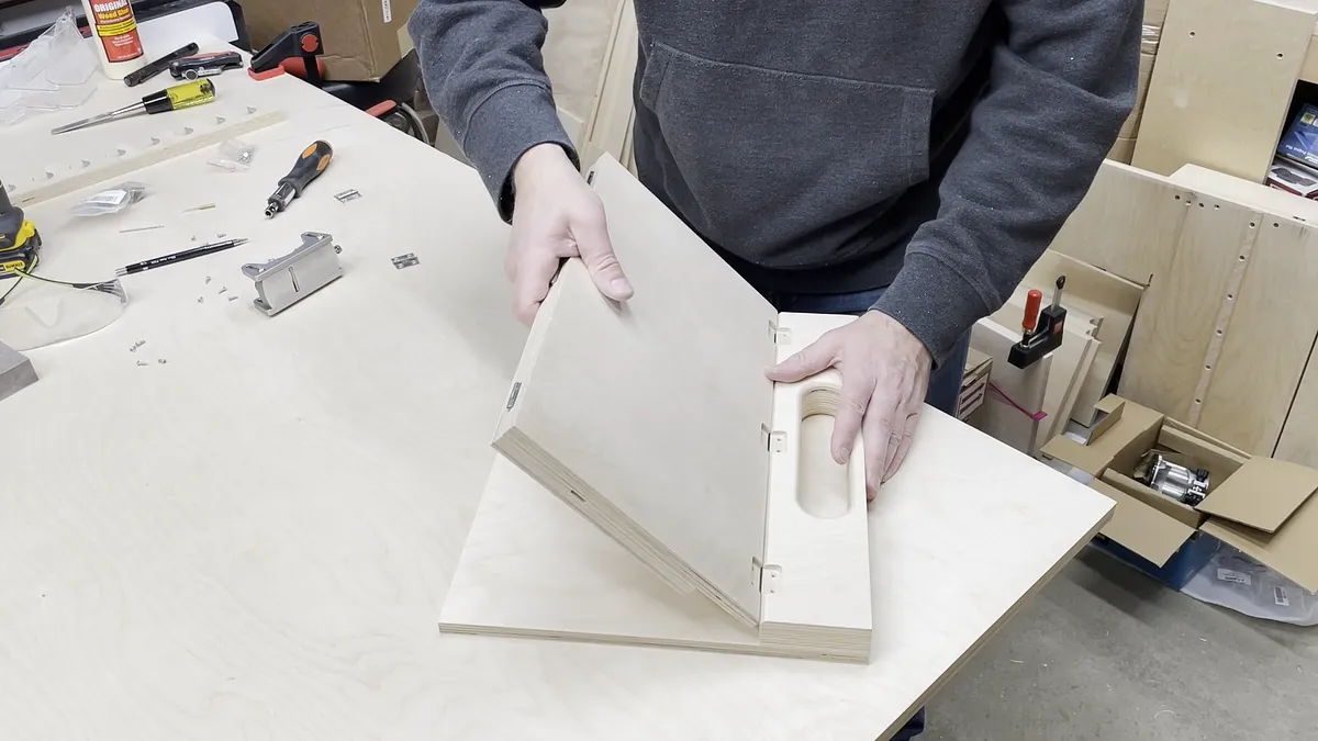 Wall Mounted Chisel Rack With Built In Stand — Add Hinges (image 5)