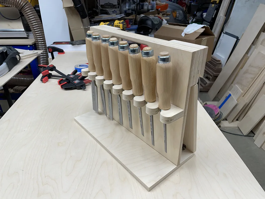 Wall Mounted Chisel Rack With Built In Stand - image 4