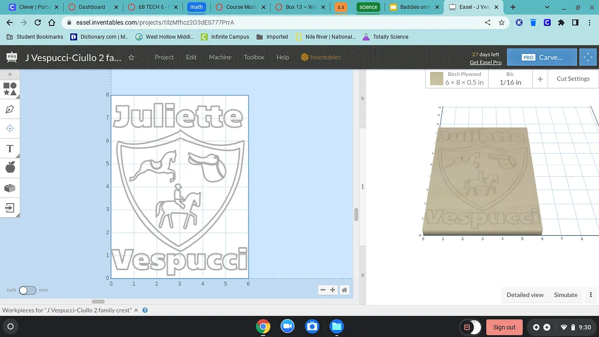 J Vespucci-Ciullo 2 family crest - image 1