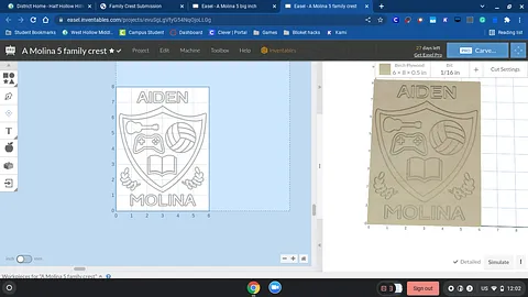 A Molina 5 family crest