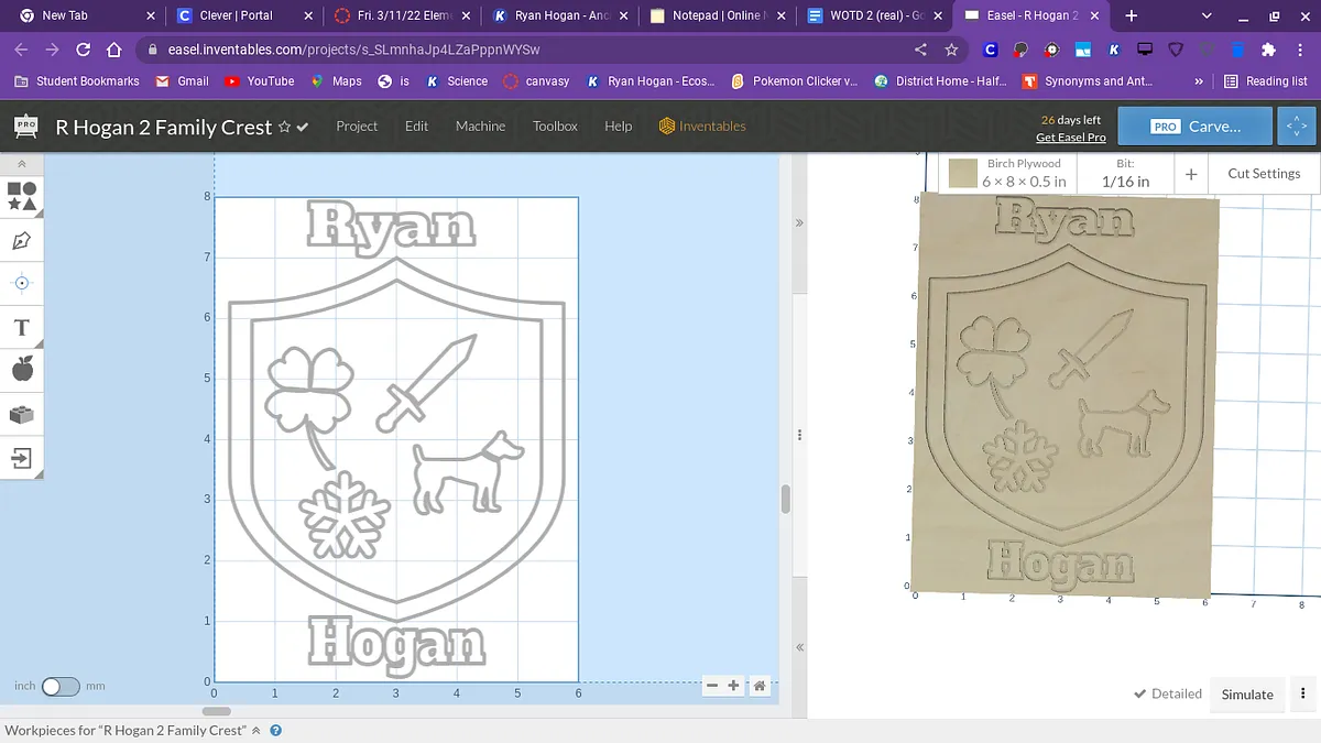R Hogan 2 Family Crest - image 1