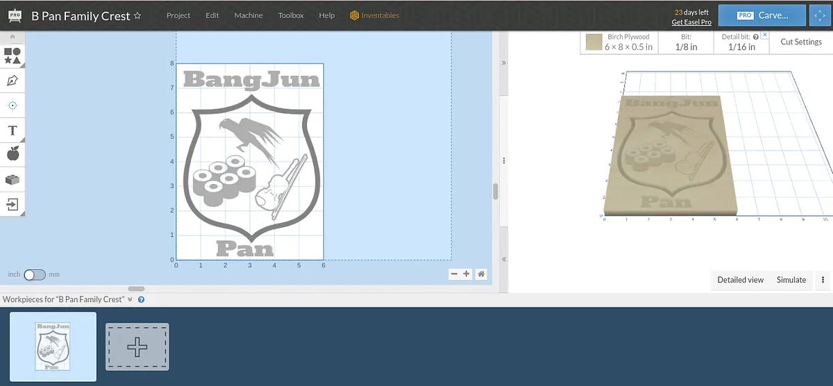 B Pan Family Crest - image 1