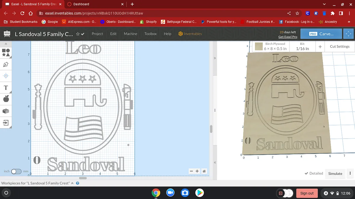 L Sandoval 5 Family Crest - image 1