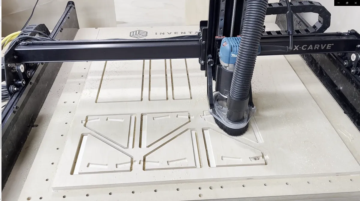 Tape Roll Holder with Hidden Shelf — Cut Out Parts