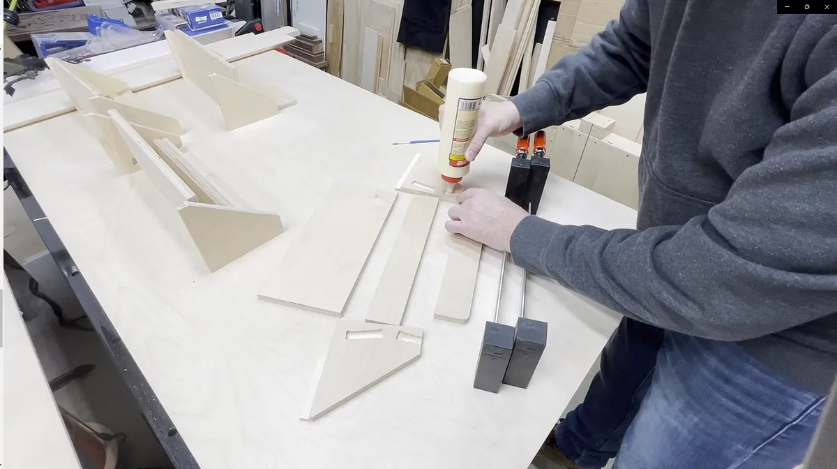 Tape Roll Holder with Hidden Shelf — Glue Parts Together