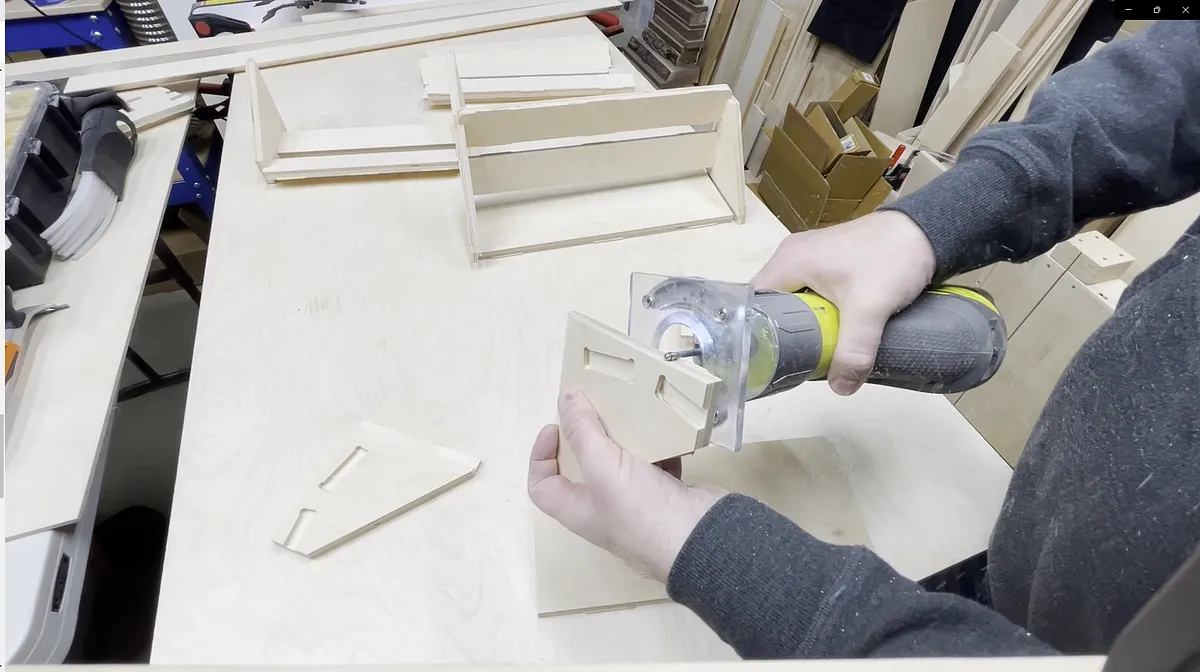 Tape Roll Holder with Hidden Shelf — Cut Out Parts (image 5)