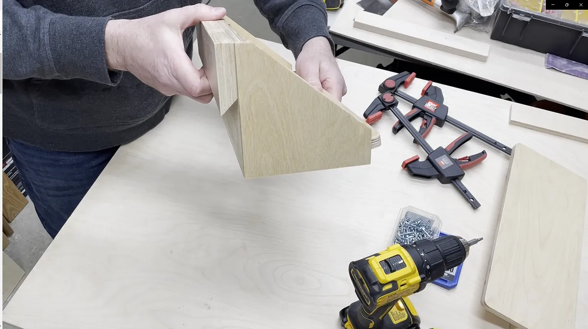 Tape Roll Holder with Hidden Shelf — Attach Cleat (image 5)
