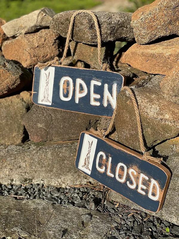 Open and Closed Signs with Place for Logo - image 3