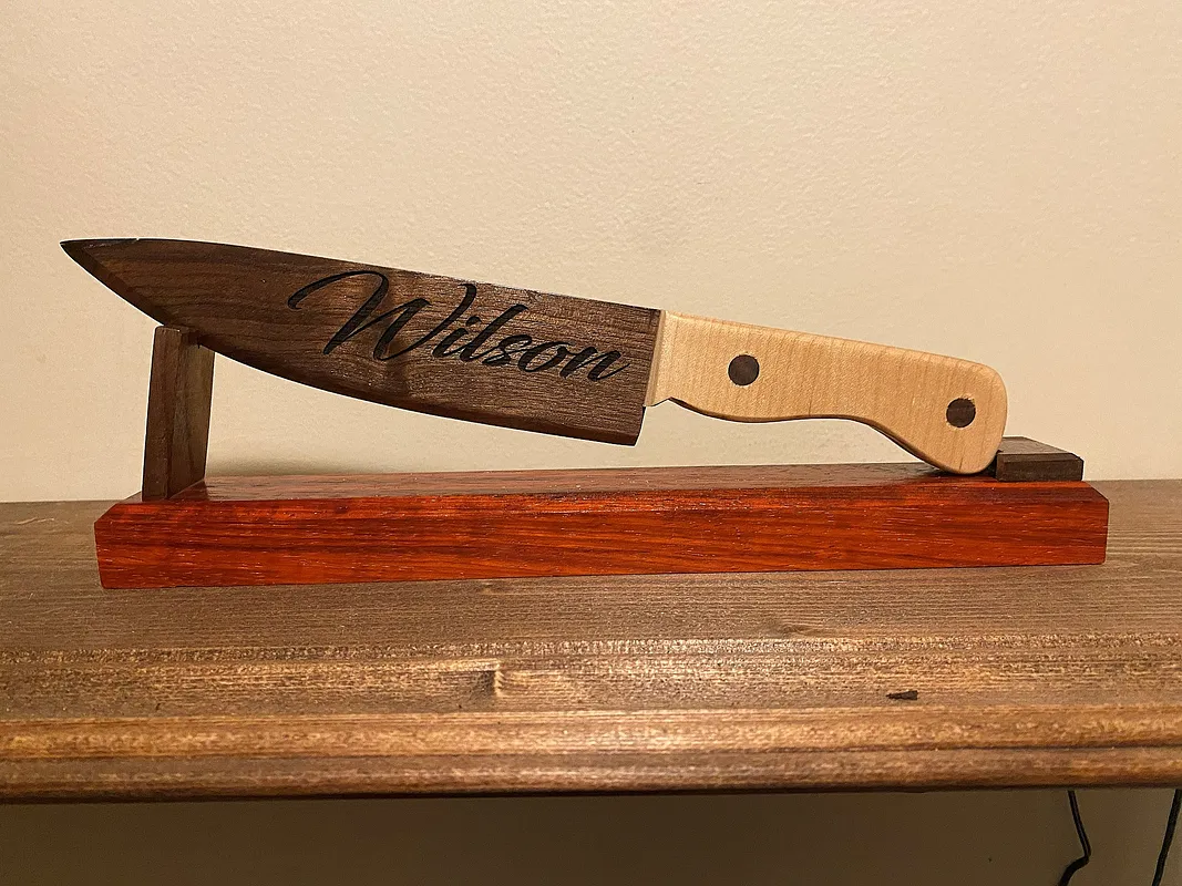 Wooden Wedding cake knives - image 1
