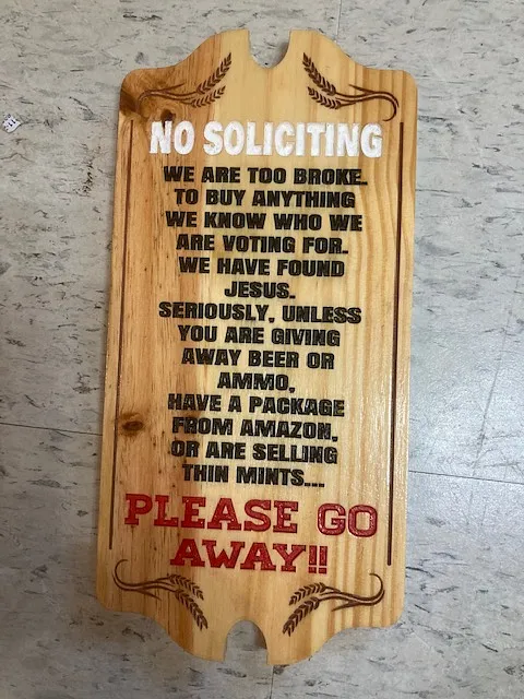 No Soliciting Sign - image 1