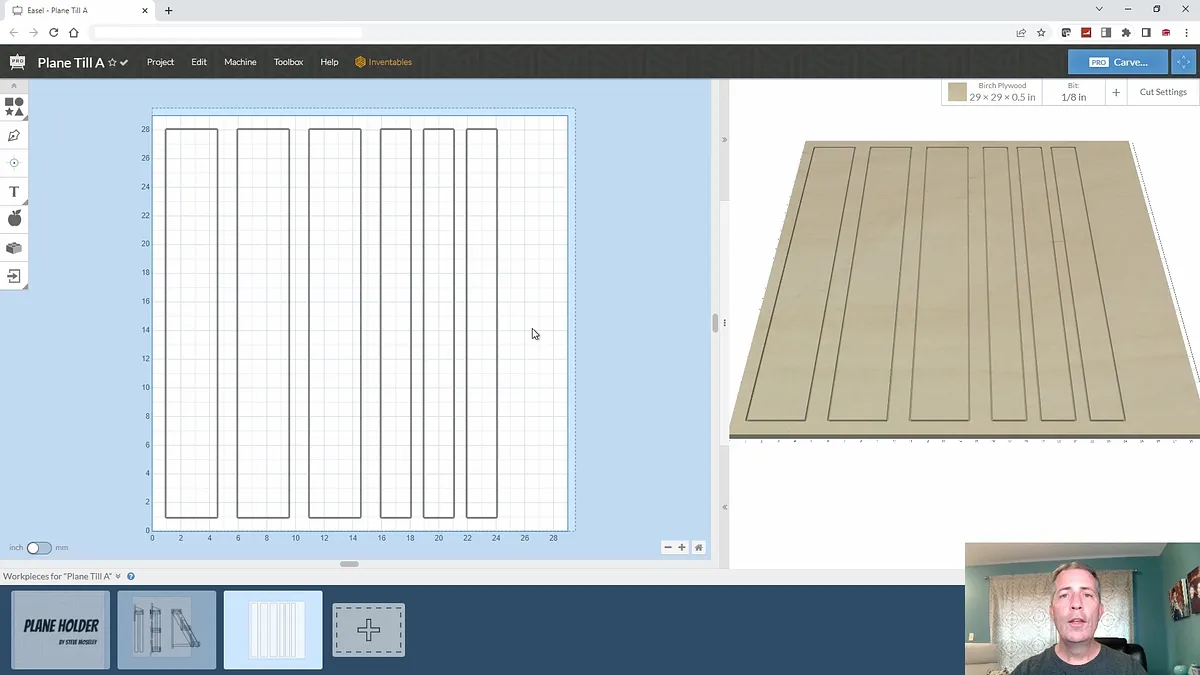 Hand Plane Holder — Create Parts In Easel Pro Software (image 2)