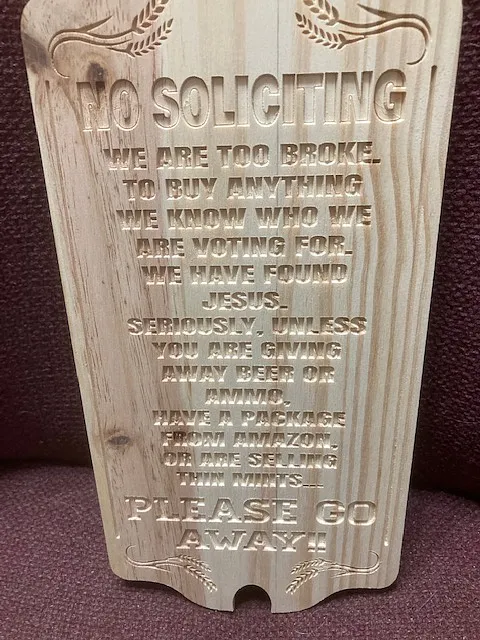 No Soliciting Sign - image 3