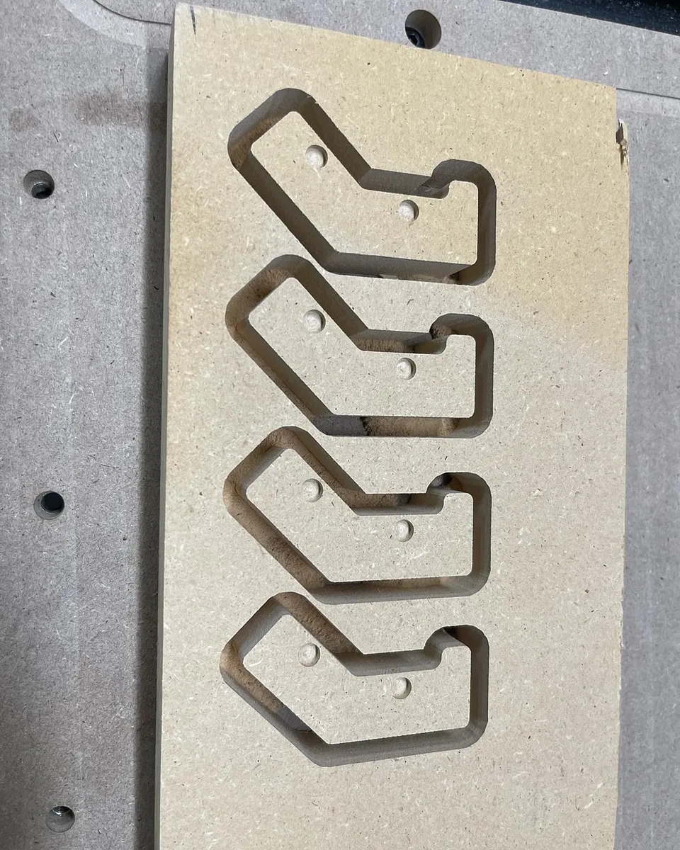 X-Carve Pro Gantry Light Bar — Cut out the brackets and light bar holders