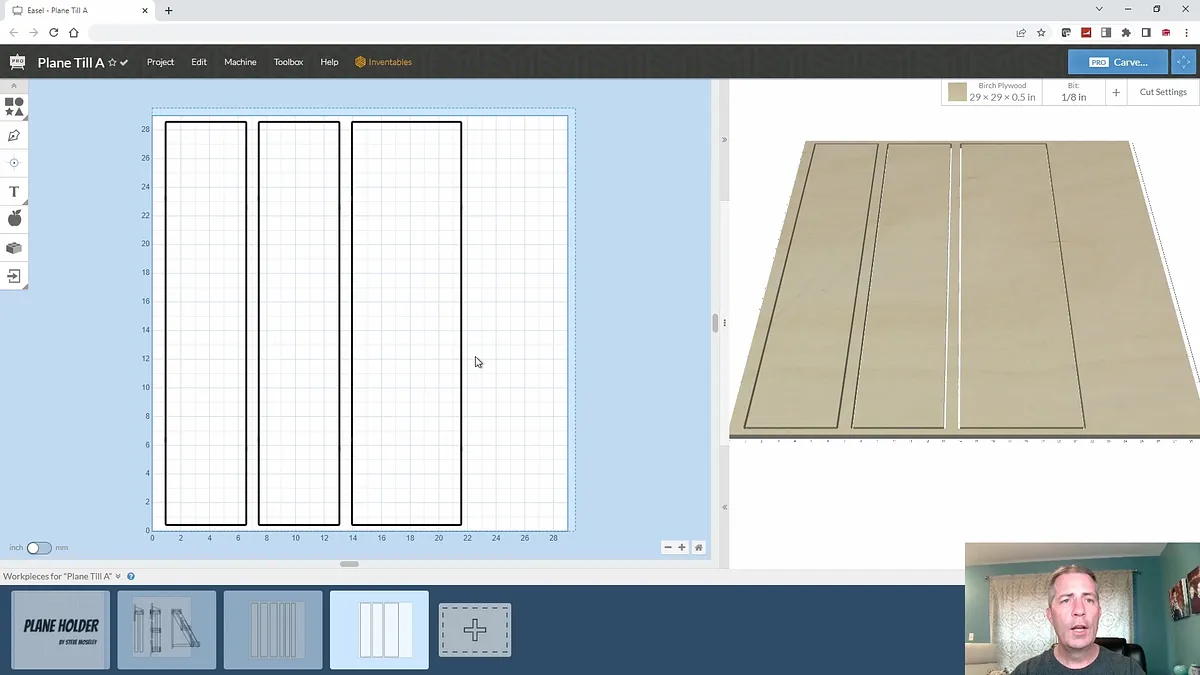 Hand Plane Holder — Create Parts In Easel Pro Software (image 3)