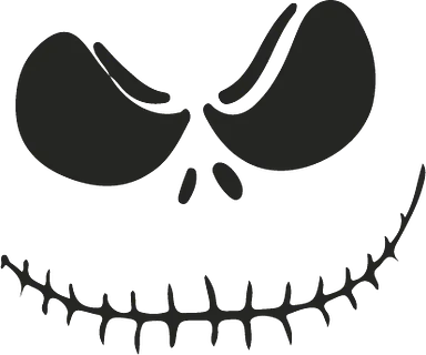Jack Skellington with eye brows 11x6 